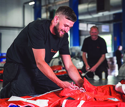 Survitec Liferafts Servicing Packing