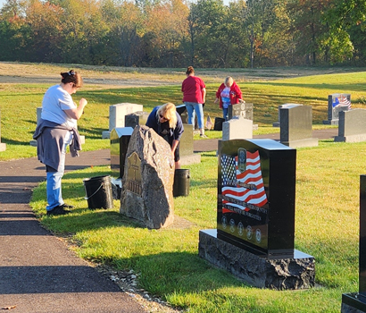 Survitec Sharon Center Western Reserve Cemetary Cleaning Gravestones And Plaques