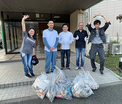 Survitec Yokohama Litter Picking Around The Office In Yokohama
