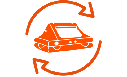 liferaft rental icon